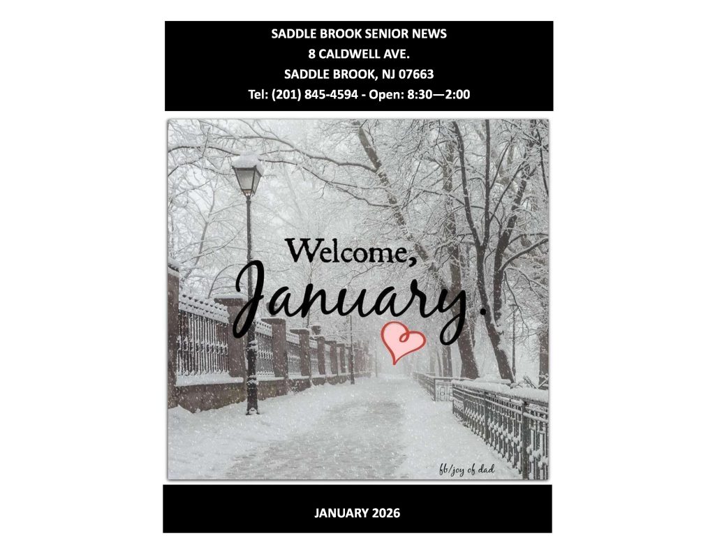 Senior Center Newsletter January 2026 Cover