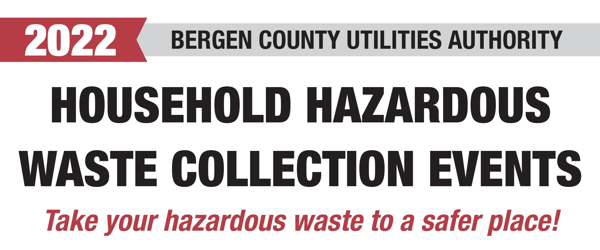 Bergen County Hazardous Waste Collection 2022 Saddlebrooknj DPW