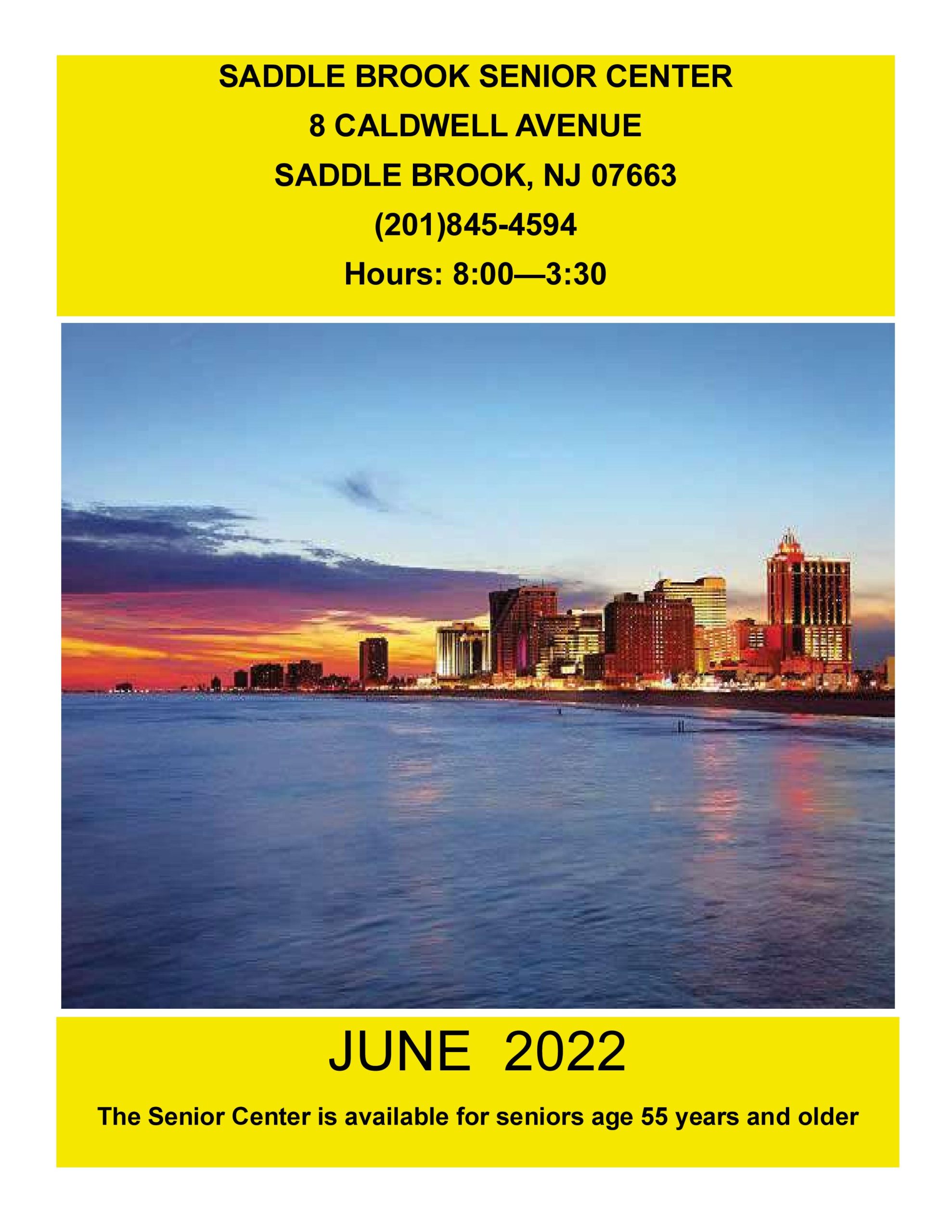 June 2022 Senior Center Newsletter Cover