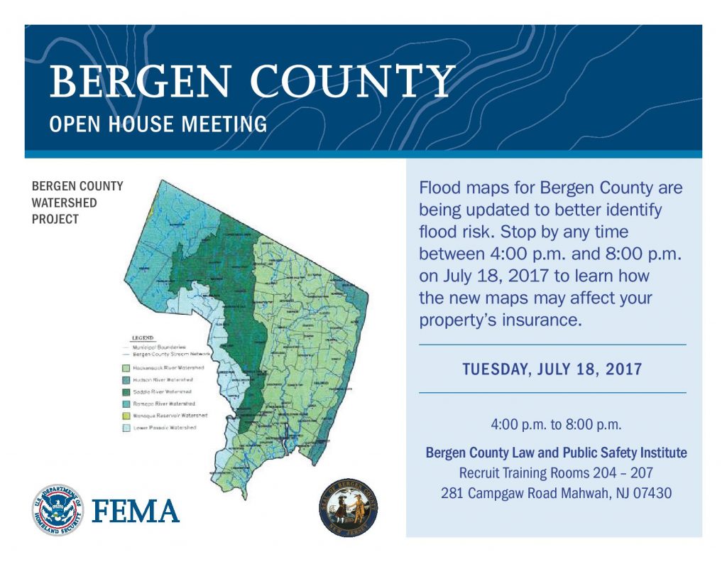 FEMA_BergenCounty_Flood_Maps Township of Saddle Brook New Jersey