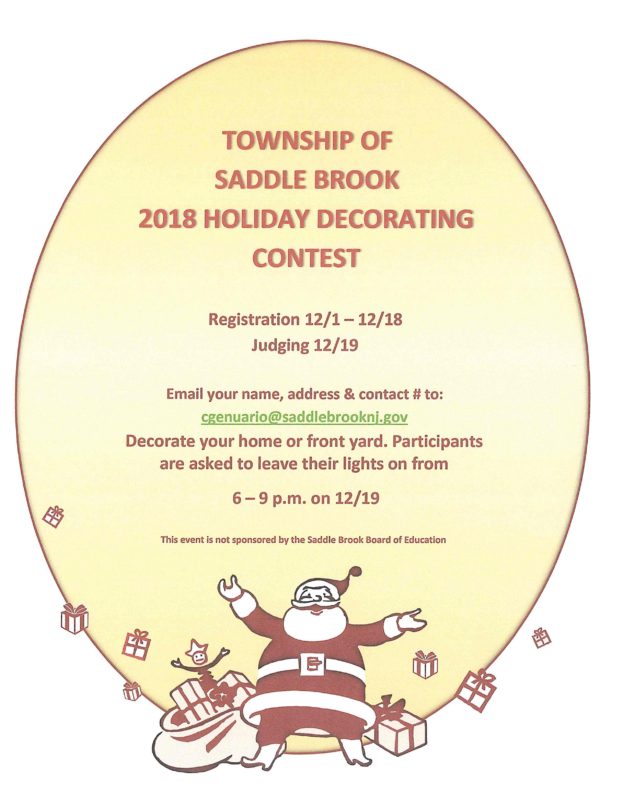 2018 Holiday Decorating Contest  Judging  Township of Saddle Brook