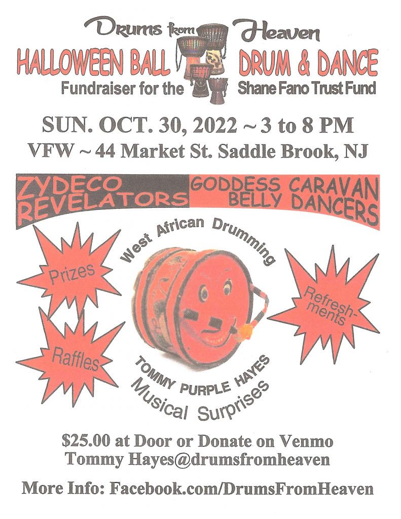 Halloween Ball Drum and Dance 2022 Township of Saddle Brook New Jersey