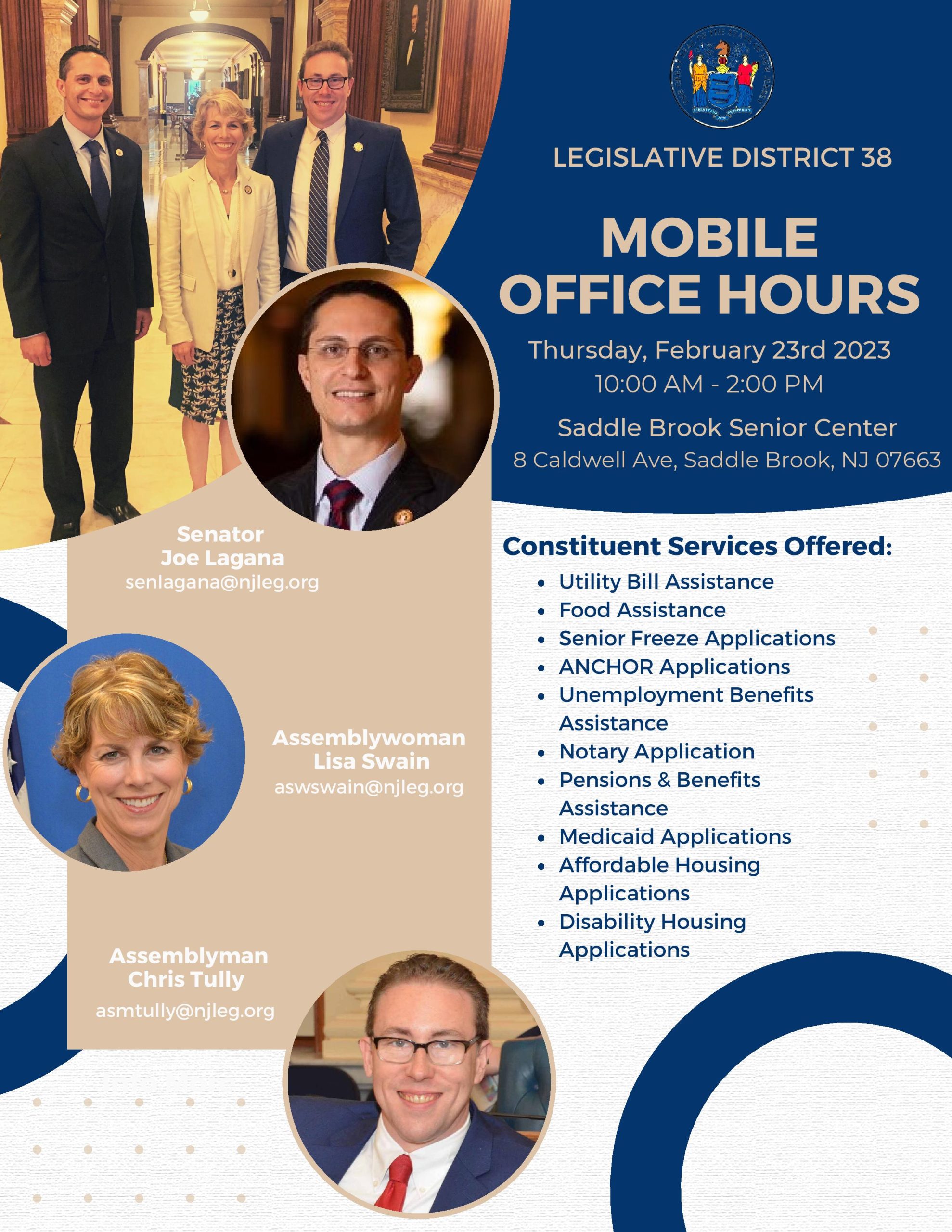 Legislative District 38 Mobile Office Hours