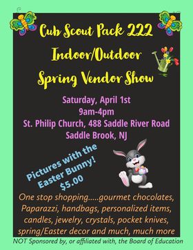 Cub scout Pack 222 Spring Vendor Show
