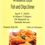 Saddle Brook Ambulance Corp Fish and Chips Dinner