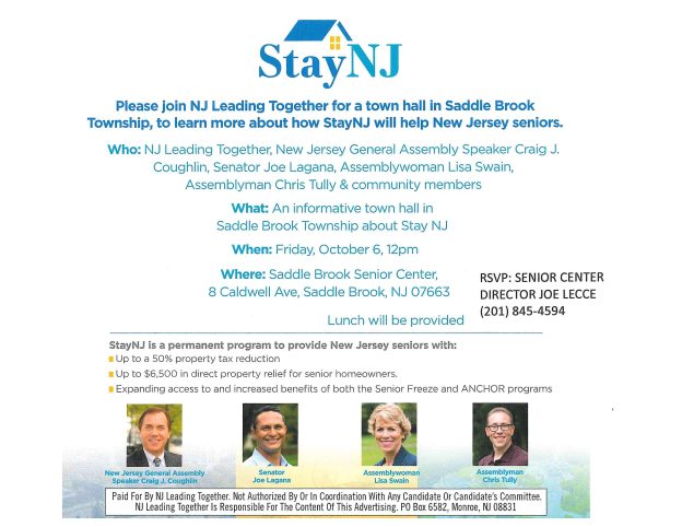 Stay NJ Town Hall October 6, 2023