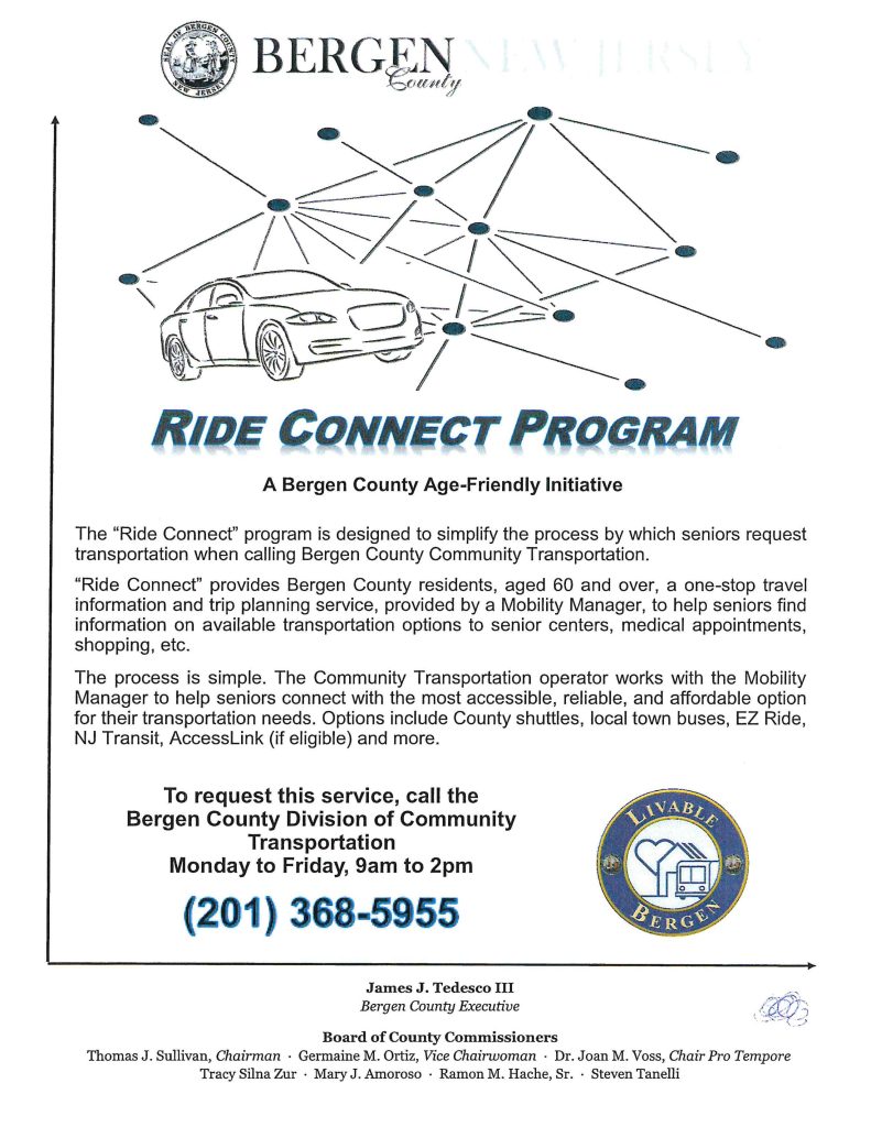 Bergen County Ride Connect Program