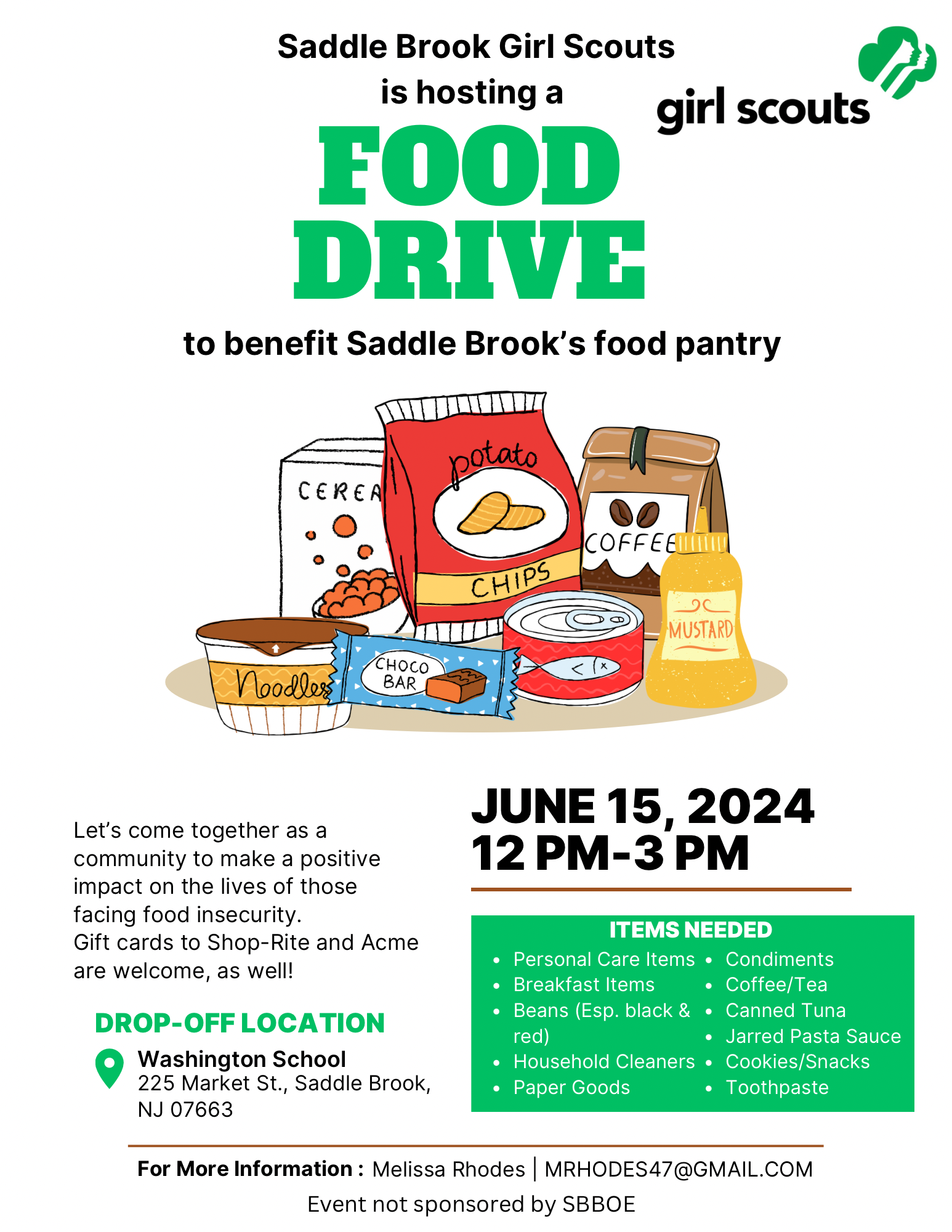 Girl Scout Food Drive