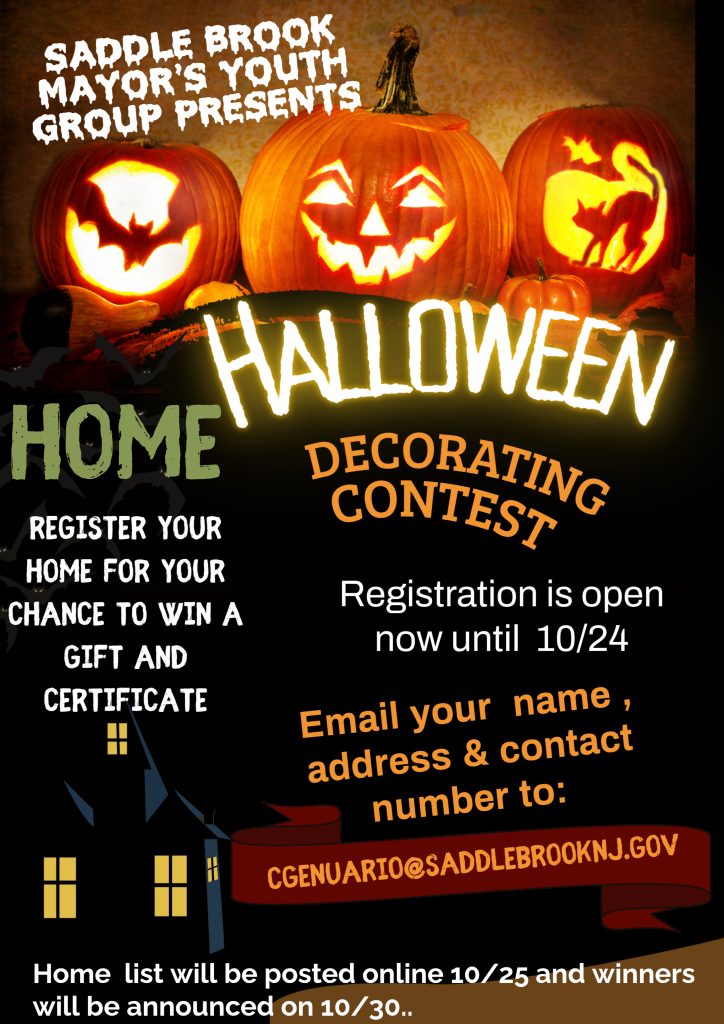 Saddle Brook Halloween Decorating Contest 2025