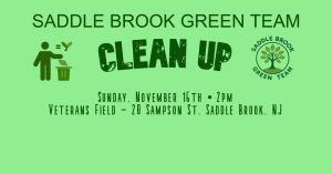 2025 Saddle Brook Green Team Clean Up - Veterans Field