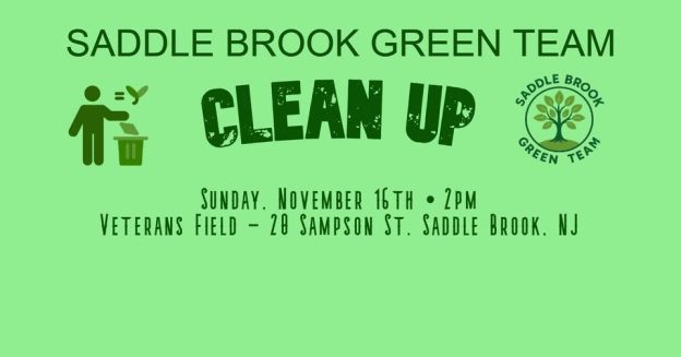 2025 Saddle Brook Green Team Clean Up - Veterans Field