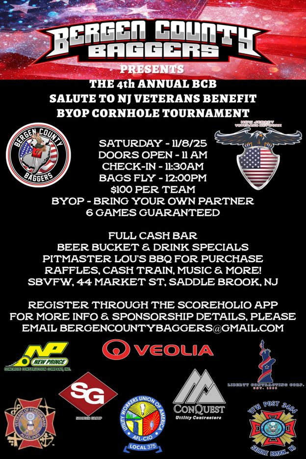 4th Annual Salute to NJ Veterans Cornhole Tournament