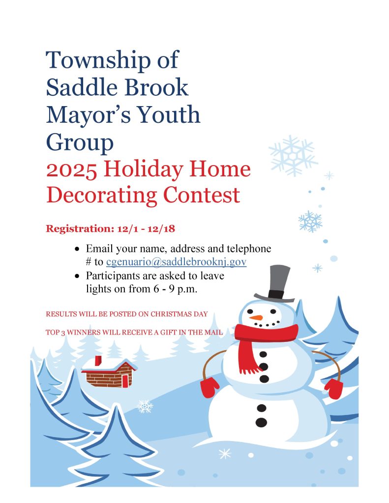 Saddle Brook Decorating Contest 2025