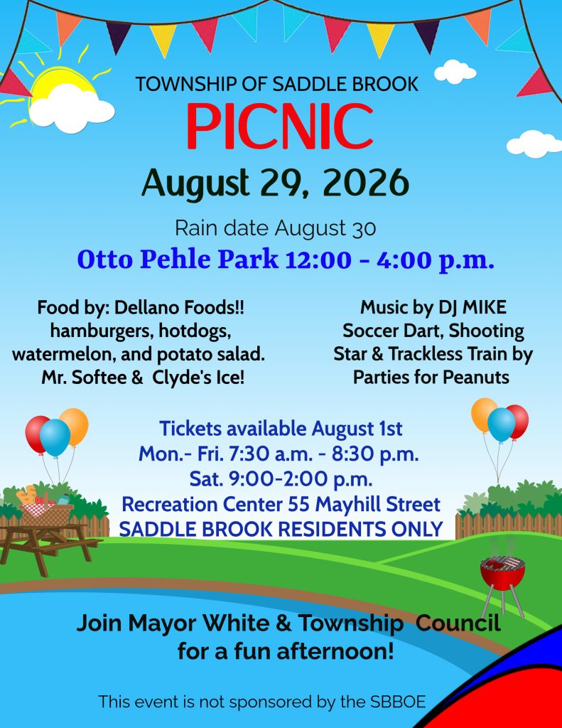 2026 Saddle Brook Town Picnic