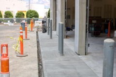 New-Pavement-and-Barriers-Up-by-FD-Garage