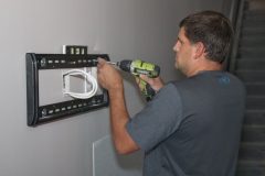 Installing-TV-in-Garage